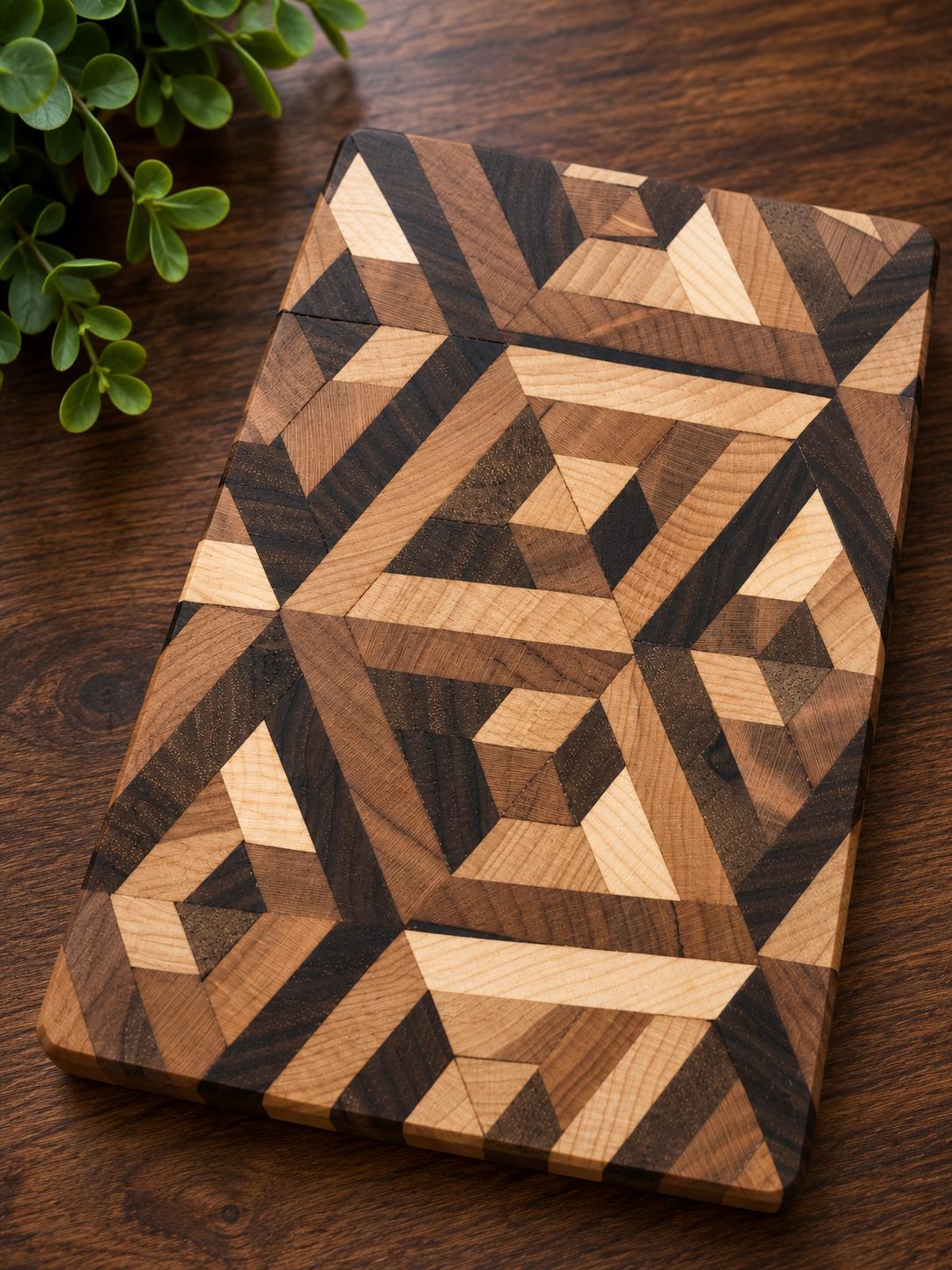 Impossible Cube cutting board alternate view